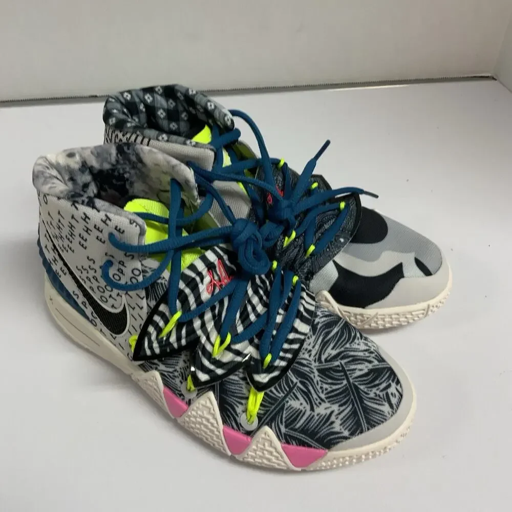 Nike Kybrid S2 GS What The Neon CV0097 002 Size 4.5 Kids Kyrie Basketball Shoes